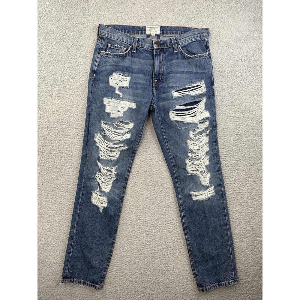 Current Elliott Jeans Womens Size 27 The Fling Westward Destroy With Repai 32x29